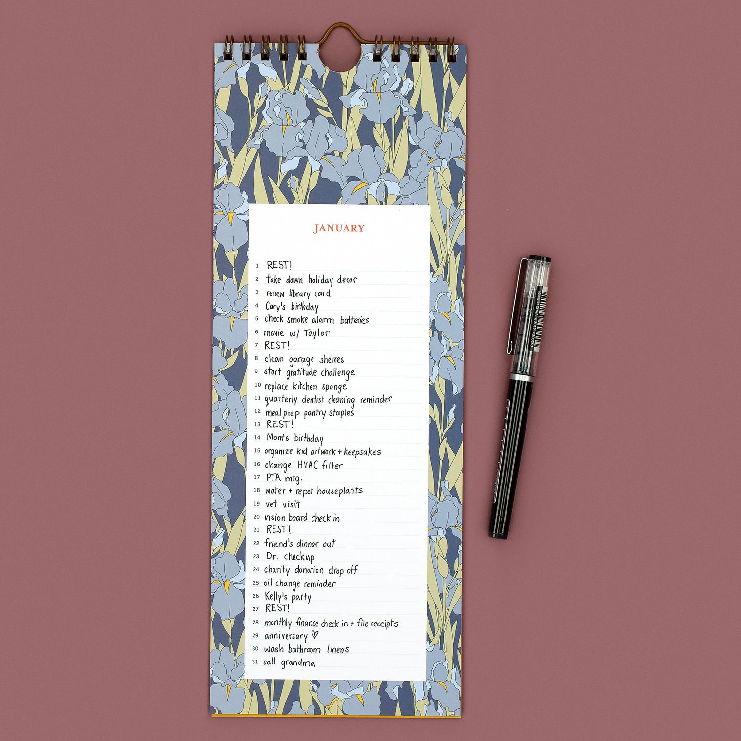 IN USE, SOCIAL CALENDAR