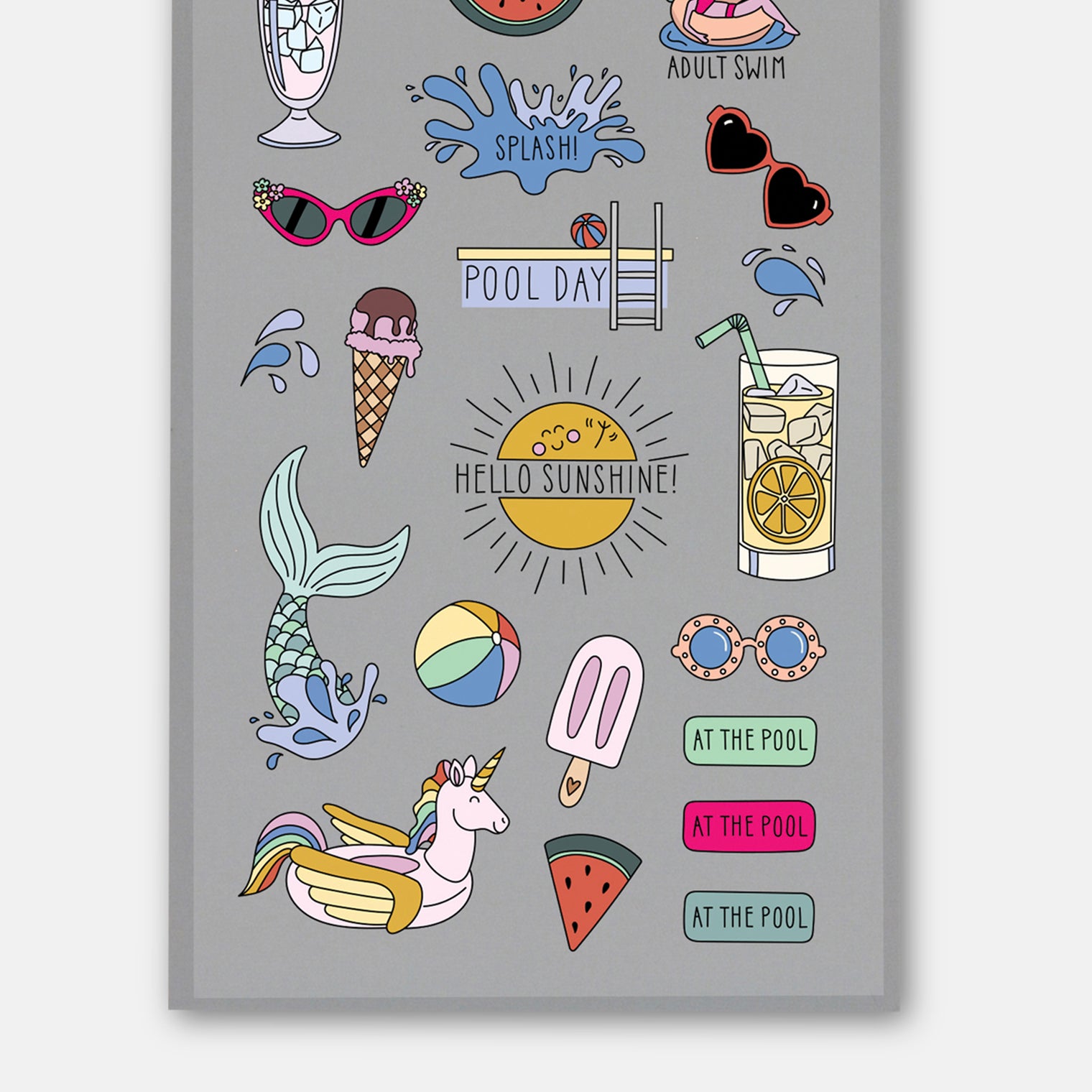 Pool Day Stickers – Fun, Summery Planner Vibes | laurel denise