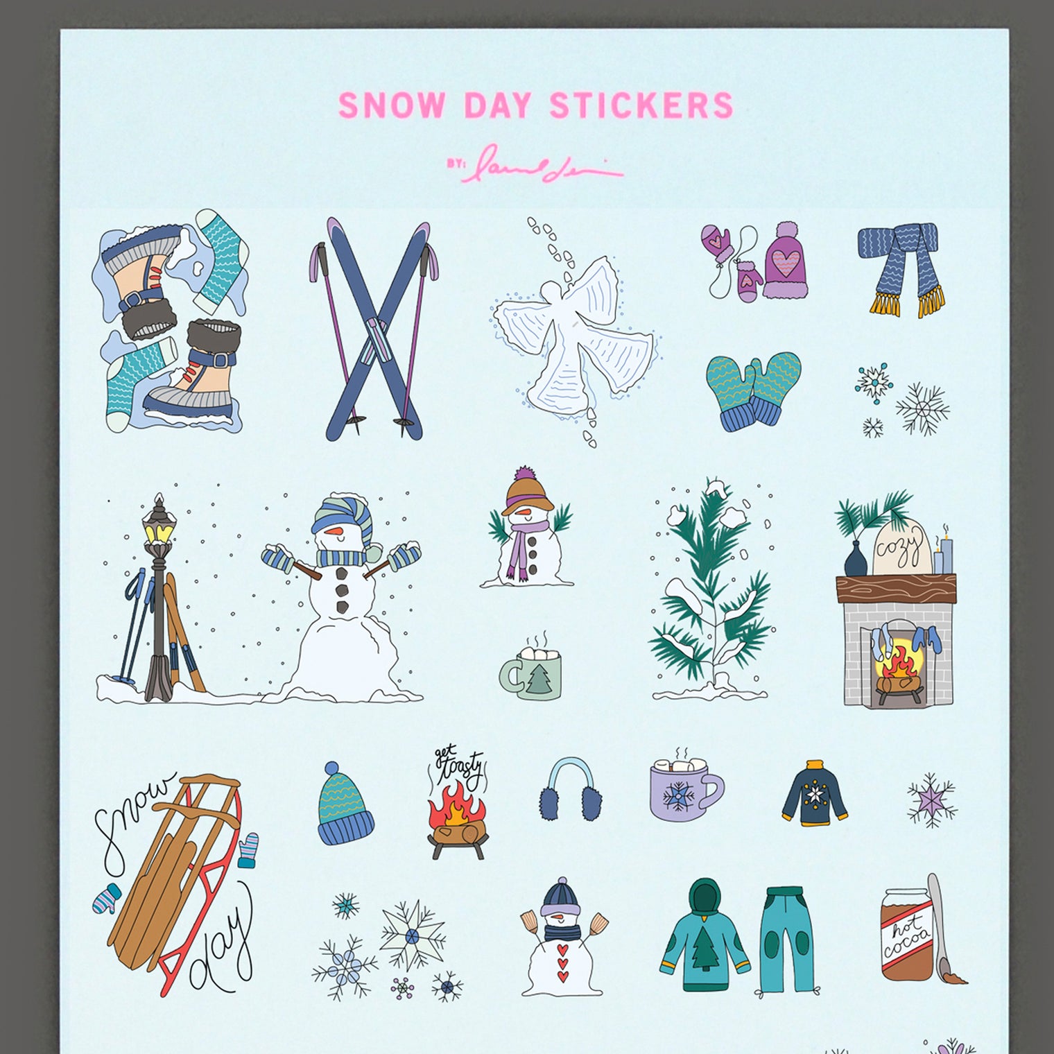 Snow Day Stickers