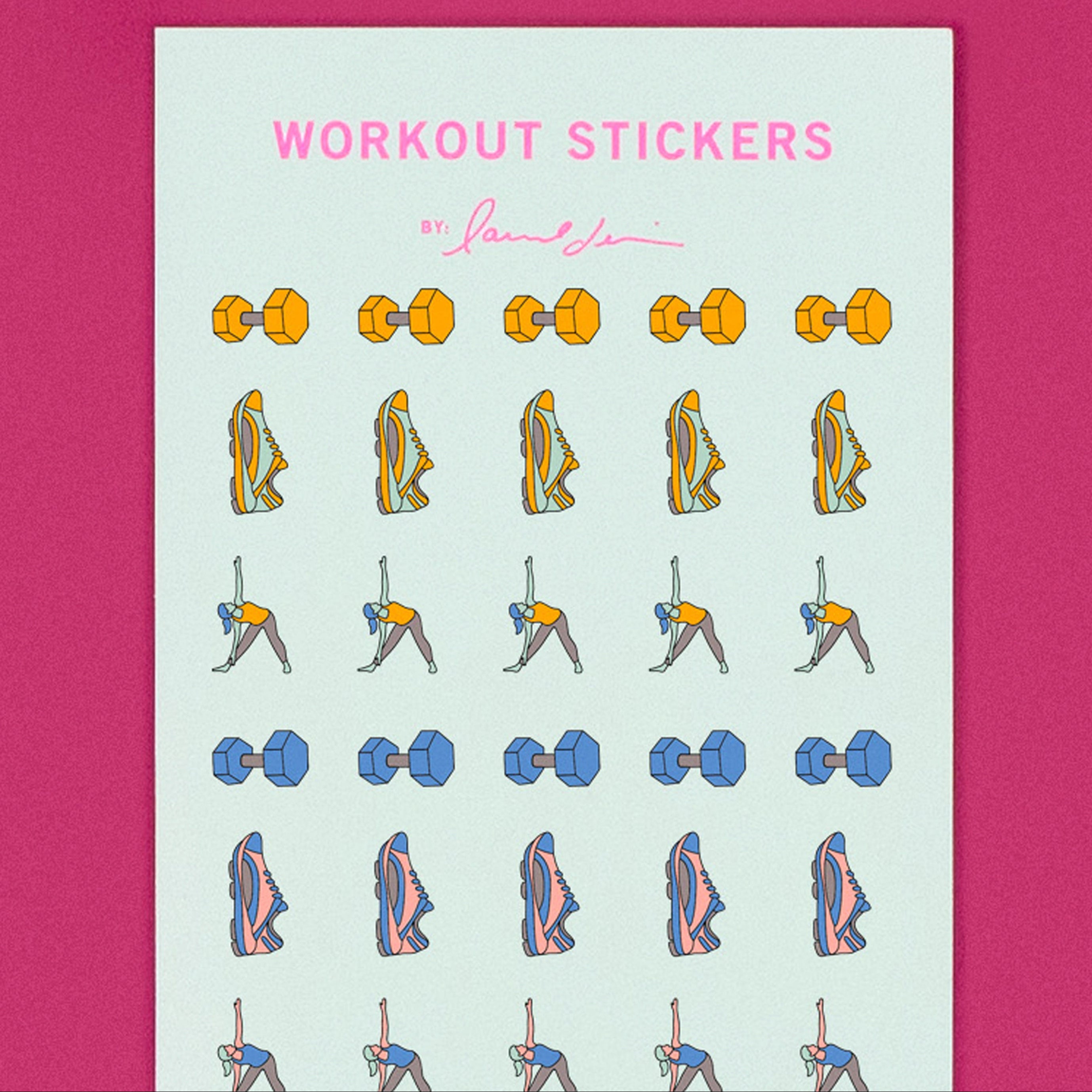Workout & Movement Sticker Pack – Fitness Planner Stickers by Laurel ...