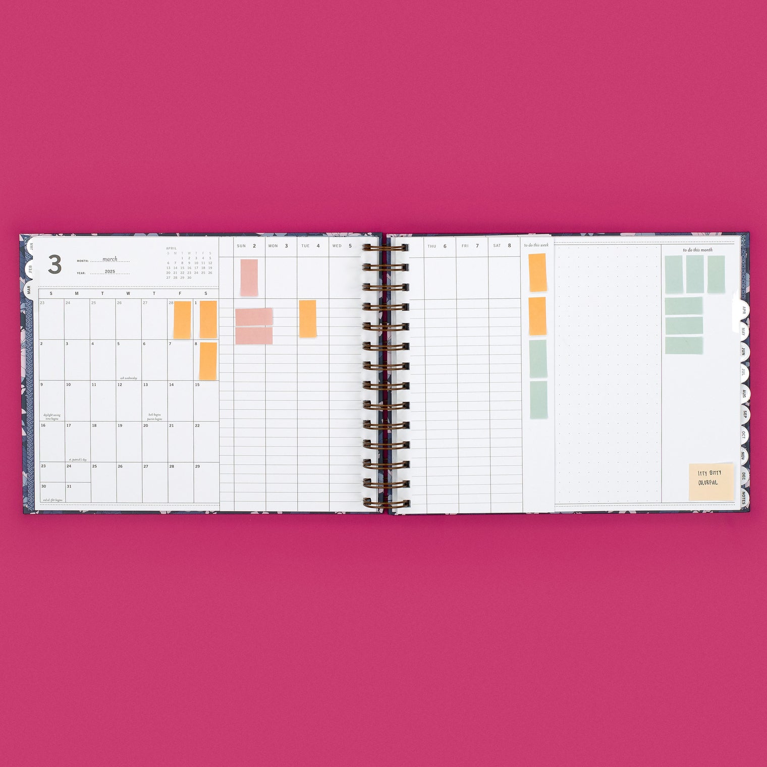 IN MINI VERTICAL WEEK + MONTH