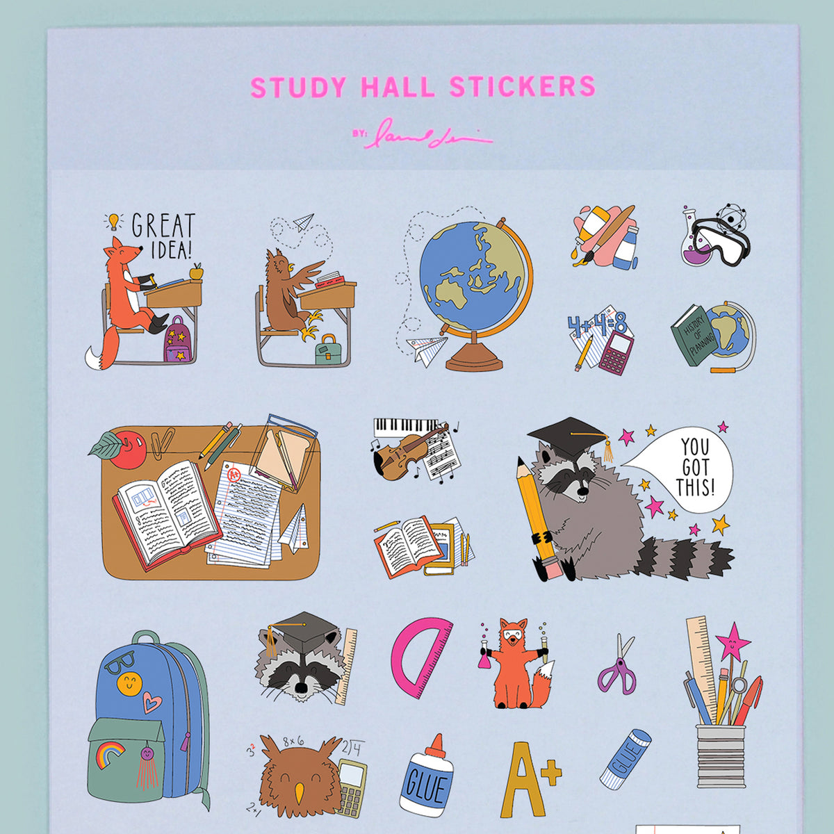 Stickers Study Fun Study Hall Stickers | laurel denise