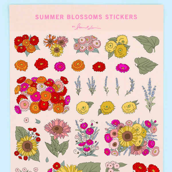 Summer Blossoms Stickers