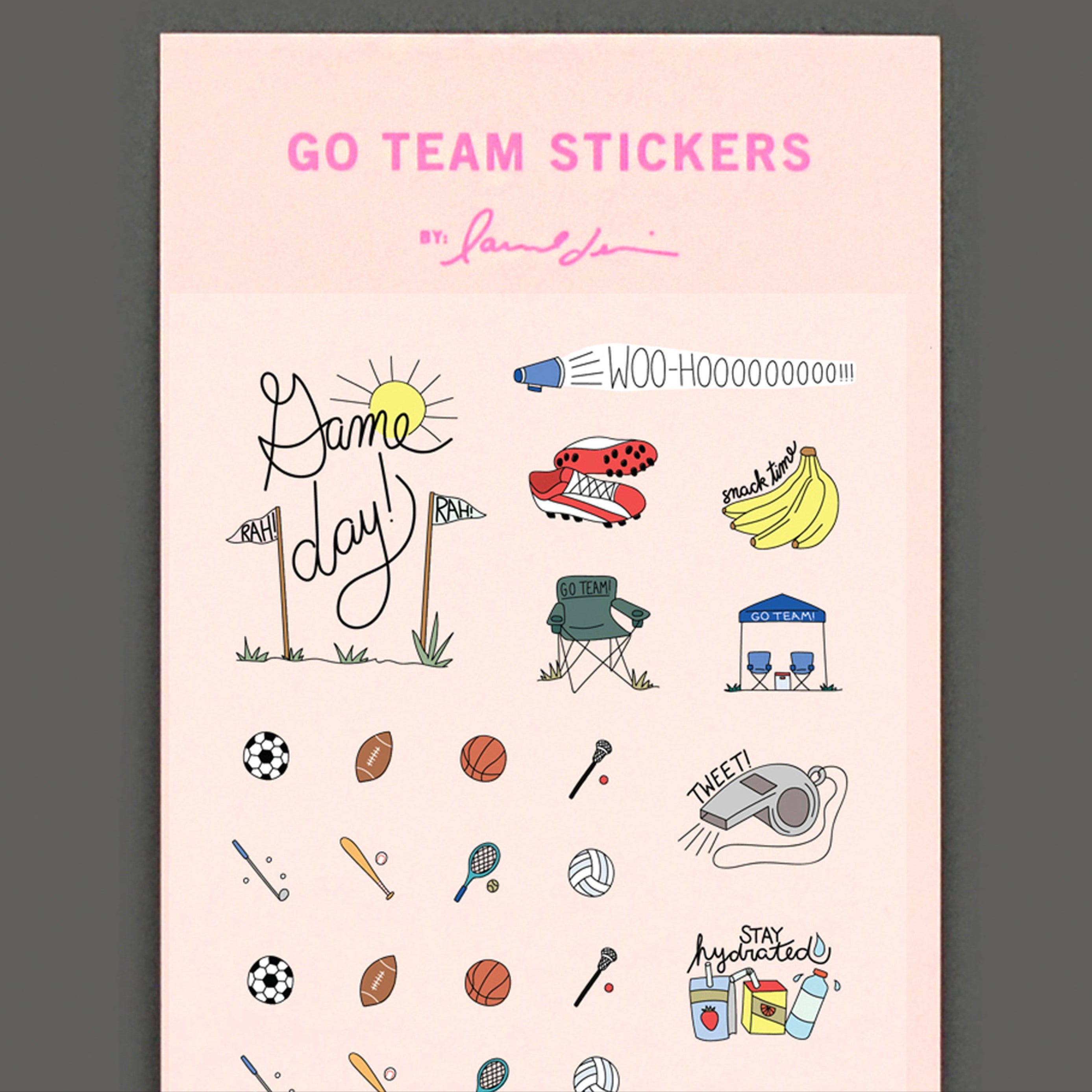 Go Team Stickers | laurel denise