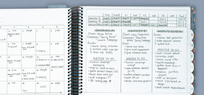 Organize Projects & Bigger Plans