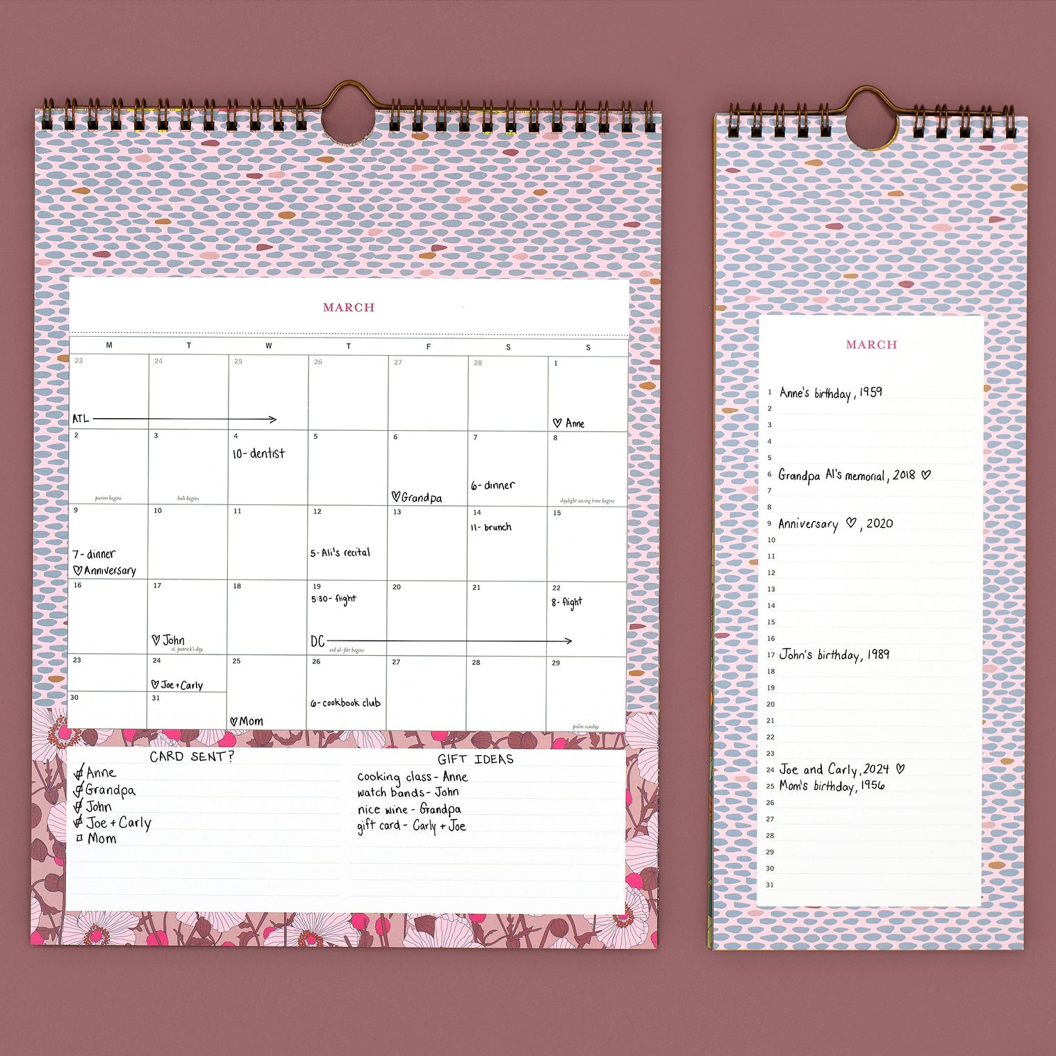 PERPETUAL + WALL CALENDARS