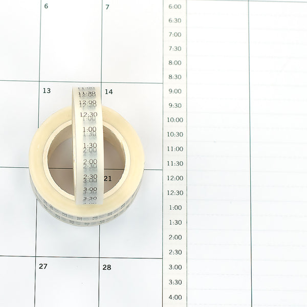 Half-Hour Time Washi Tape