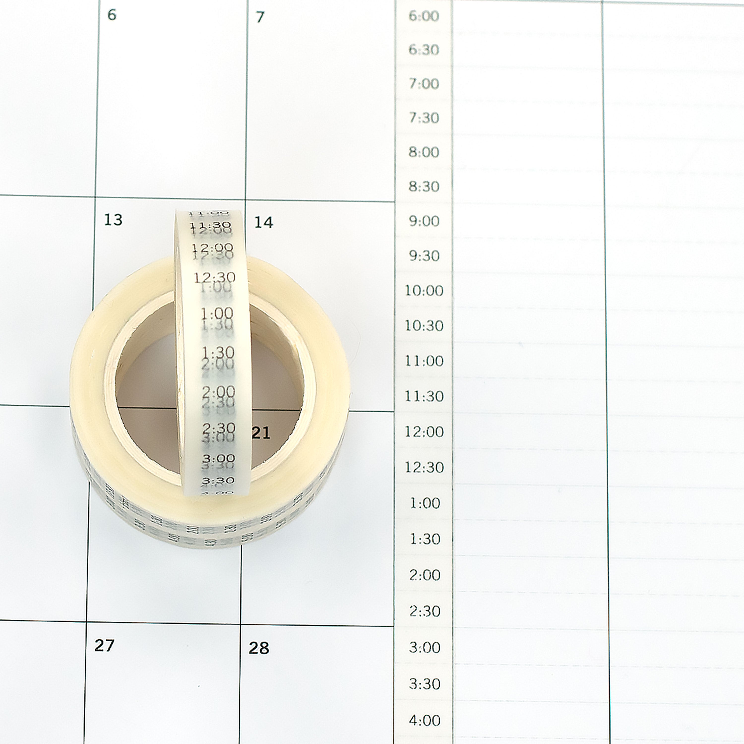 Half-Hour Time Washi Tape