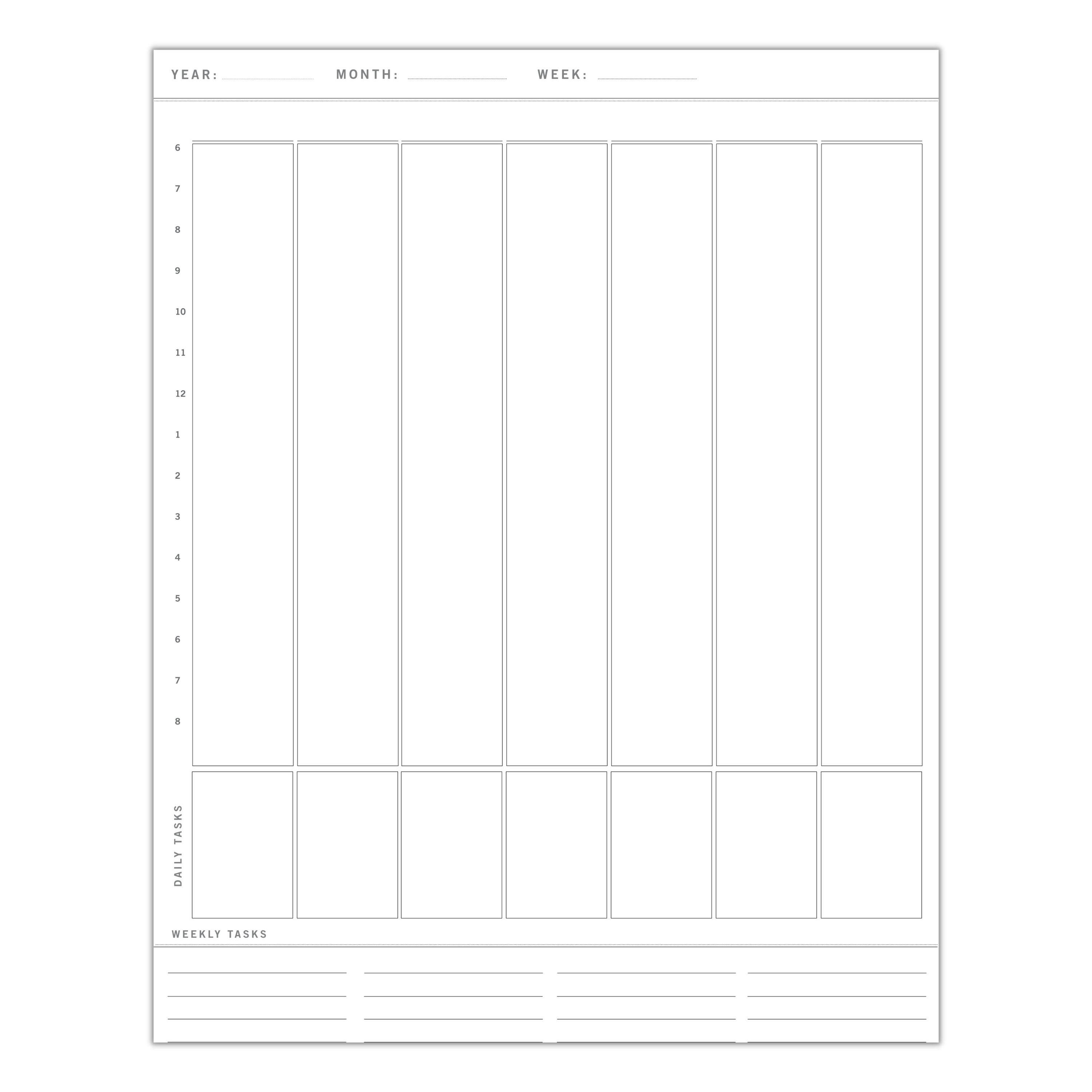 Daily Schedule Printable