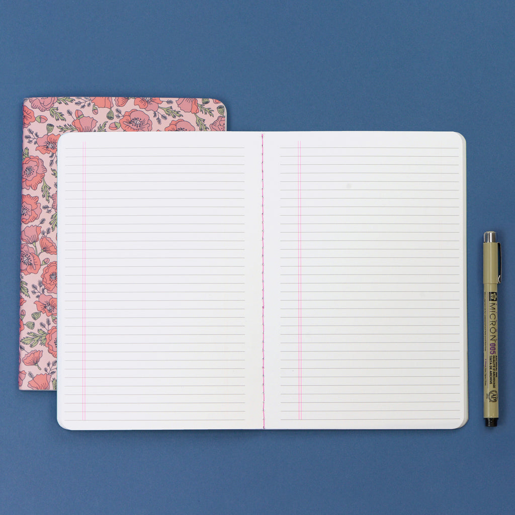 Lined Notebook, Floral Fellowship